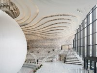 時(shí)尚大氣圖書館展覽展示室內(nèi)效果-1315-02