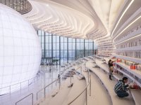 時(shí)尚大氣圖書館展覽展示室內(nèi)效果-1315-03