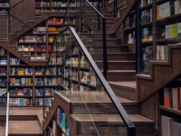 個性品味圖書館展覽展示室內效果-1319-03