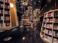 個性品味圖書館展覽展示室內效果-1319-07