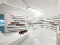 風化巖石室內空間展覽展示效果-1537-03