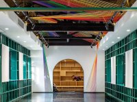 社區美術館室內空間展覽展示效果-1555-08