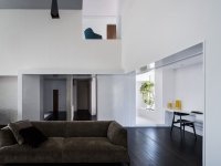 黑白簡約現代風格樓中樓室內裝修效果