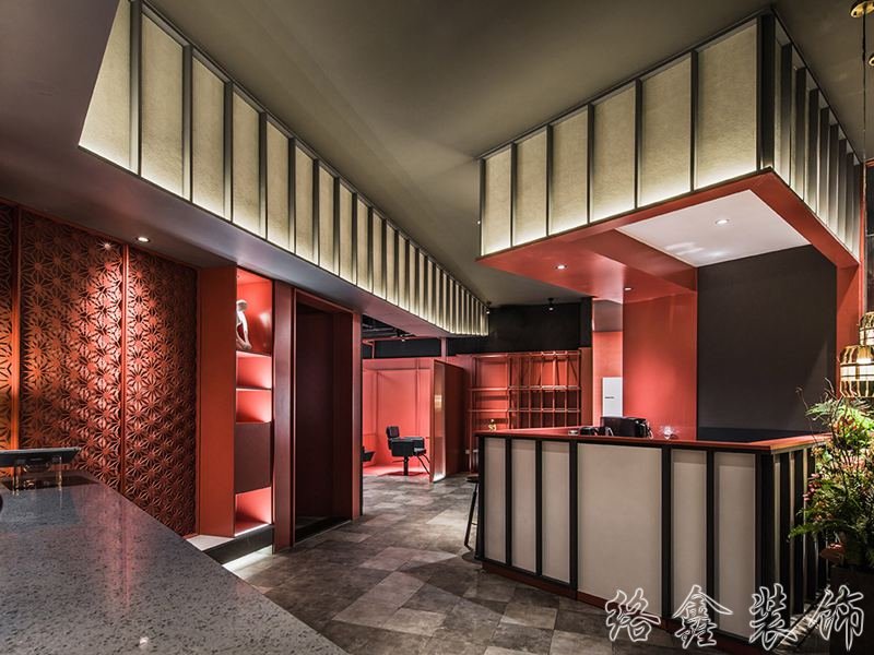 美發旗艦店室內裝修裝飾設計效果-第1123期