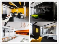 多重色彩現代風辦公室裝修設計效果-第