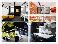 多重色彩現代風辦公室裝修設計效果-1503-02