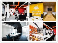 多重色彩現代風辦公室裝修設計效果-1503-03