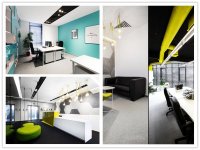 多重色彩現代風辦公室裝修設計效果-1503-04