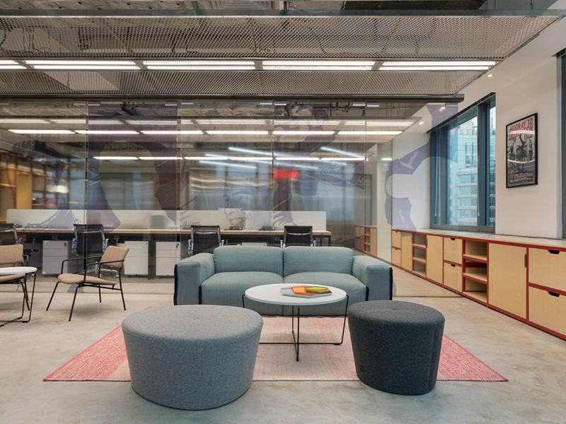 工業風格辦公室裝修裝飾設計效果-第1510期