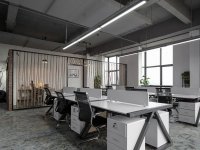 輕工業辦公室裝修裝飾設計效果-第1547期