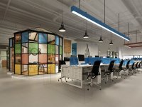 現代風格辦公室裝修裝飾設計效果-1560-02