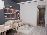 北歐風格家居裝修裝飾室內設計效果-A1009-03