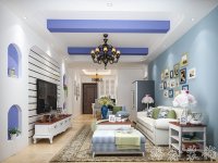 地中海風格家居裝修裝飾室內設計效果-A303