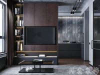 工業風格家居裝修裝飾室內設計效果-A507-6