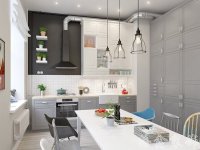 現代簡約家居裝修裝飾室內設計效果-B906-3