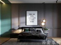 現代簡約家居裝修裝飾室內設計效果-B919-5