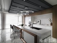 現代網紅風家居裝修裝飾室內設計效果-F502-4