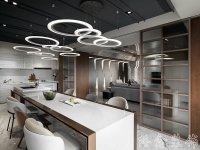 現代網紅風家居裝修裝飾室內設計效果-F502-5